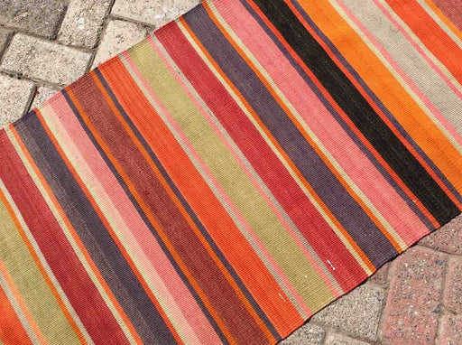 Vintage Turkish Kilim Rug 137cm x 68cm Handcrafted Decor