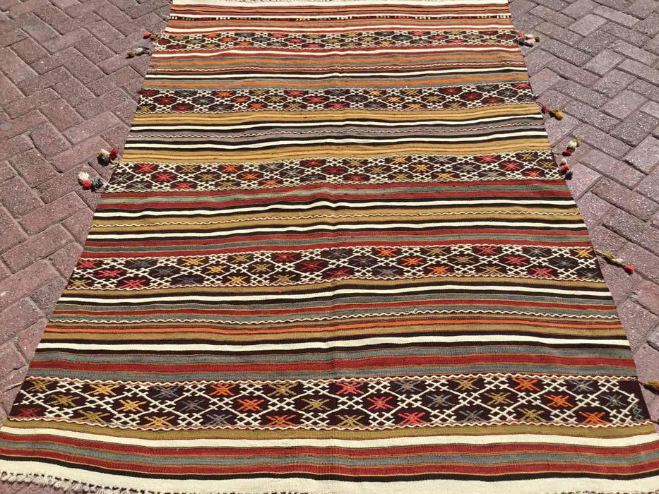 Vintage Turkish Kilim -matto 152cm x 223cm #646