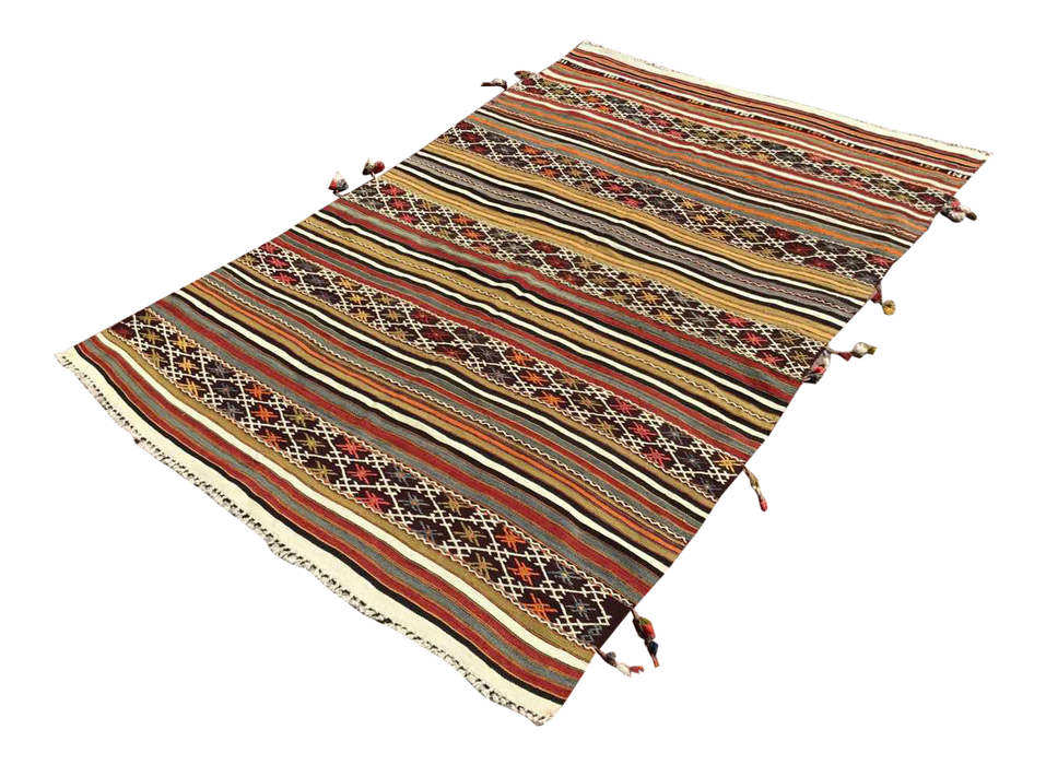 Vintage Turkish Kilim -matto 152cm x 223cm #646