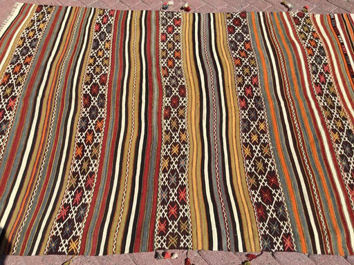 Vintage Turkish Kilim -matto 152cm x 223cm #646