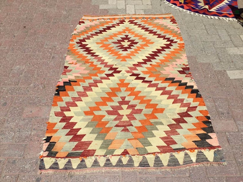 Vintage Turkish Kilim Rug 171cm x 113cm #208