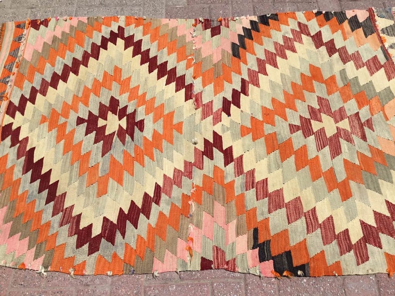 Vintage Turkish Kilim Rug 171cm x 113cm #208