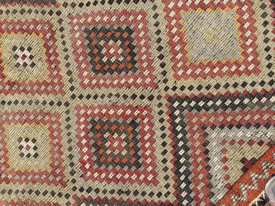 Vintage Turkish Kilim -matto 180x355 cm Käsinsolmittu #617