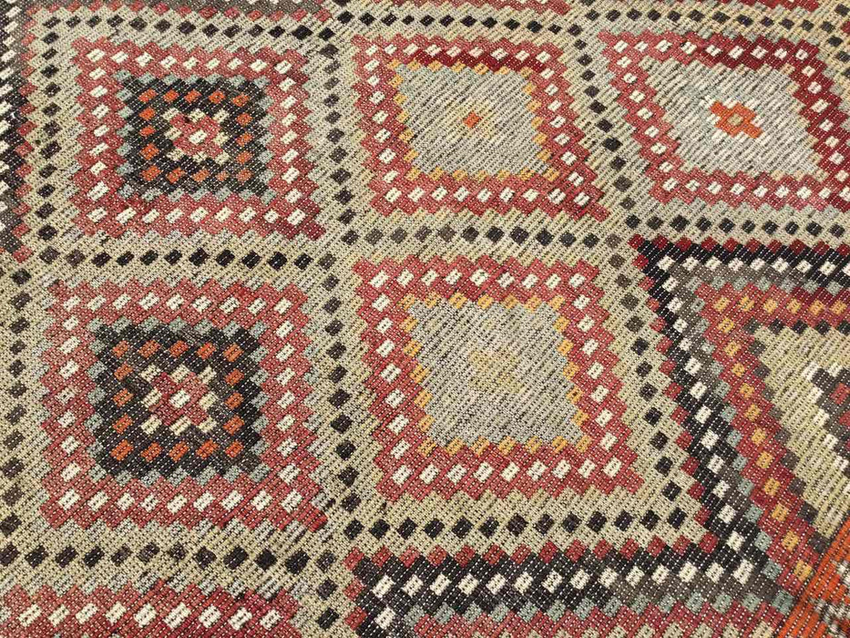 Vintage Turkish Kilim -matto 180x355 cm Käsinsolmittu #617