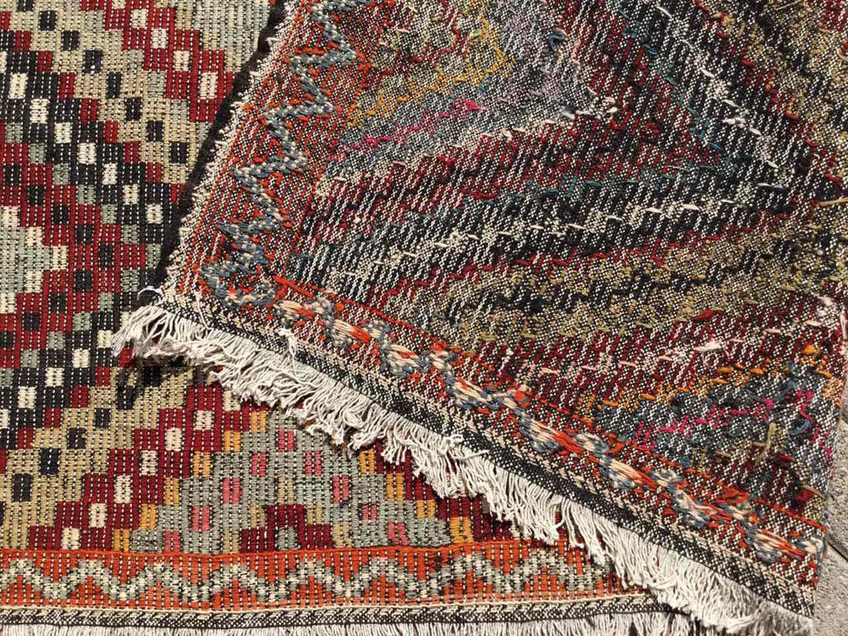 Vintage Turkish Kilim -matto 180x355 cm Käsinsolmittu #617