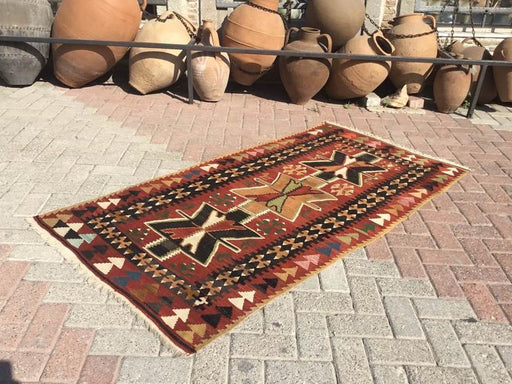 Vintage Turkish Kilim Rug 189cm x 108cm Classic Design