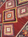 Vintage Turkish Kilim Rug 206x287 cm Diamond Pattern