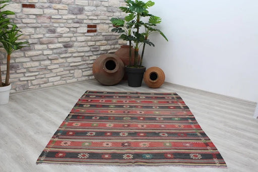 Vintage Turkish Kilim Rug 230cm x 161cm Shipping Worldwide