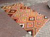 Vintage Turkish Kilim Rug 250cm x 156cm Handwoven Wool