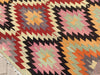 Vintage Turkish Kilim Rug 251cm x 161cm Handcrafted Design