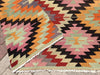 Vintage Turkish Kilim Rug 251cm x 161cm Handcrafted Design