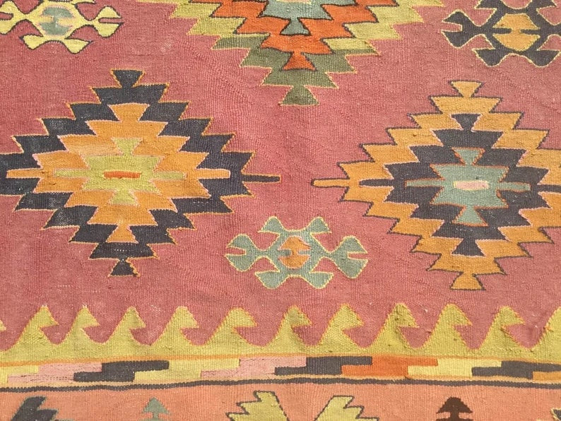 Vintage Turkish Kilim Rug 256cm x 133cm #807