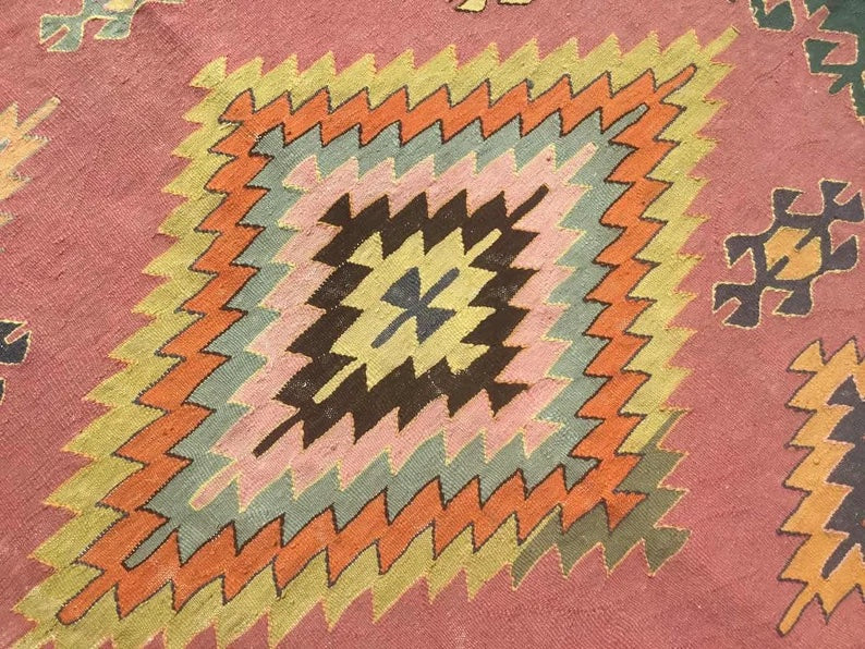 Vintage Turkish Kilim Rug 256cm x 133cm #807