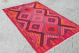 Vintage Turkish Kilim Rug 257Cm X 168Cm Handmade Wool