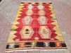 Vintage Turkish Kilim Rug 264 Cm X 160 Cm Wool Fabric