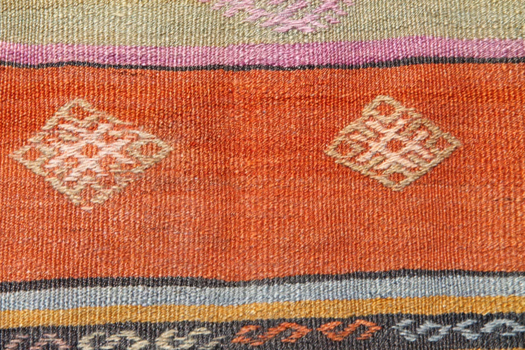 Vintage Turkish Kilim Rug 269cm x 152cm Handwoven Wool