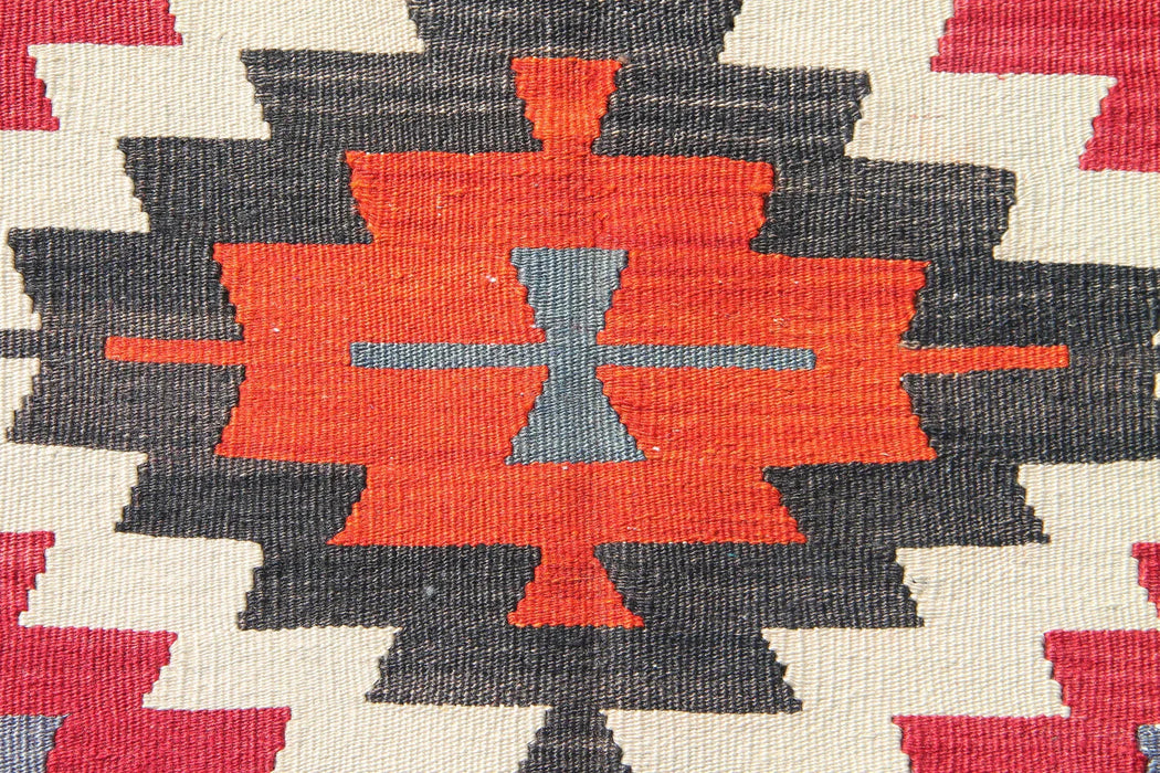 Tappeto Kilim turco vintage 271 cm x 190 cm in lana fatta a mano