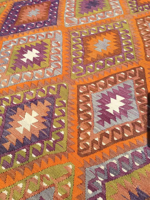 Tappeto Kilim turco vintage 275 cm x 160 cm Spedizione in tutto il mondo