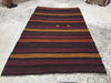 Vintage Turkish Kilim Rug 277cm x 165cm Wool 60 Years Old