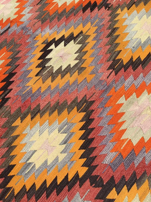 Tappeto Kilim turco vintage 278 cm x 184 cm in lana n. 792