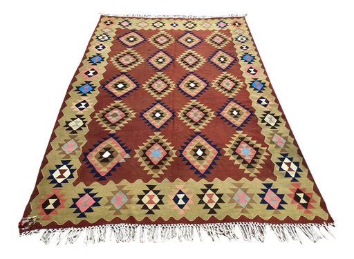 Vintage Turkse Kilim -tapijt 290 cm x 190cm #625