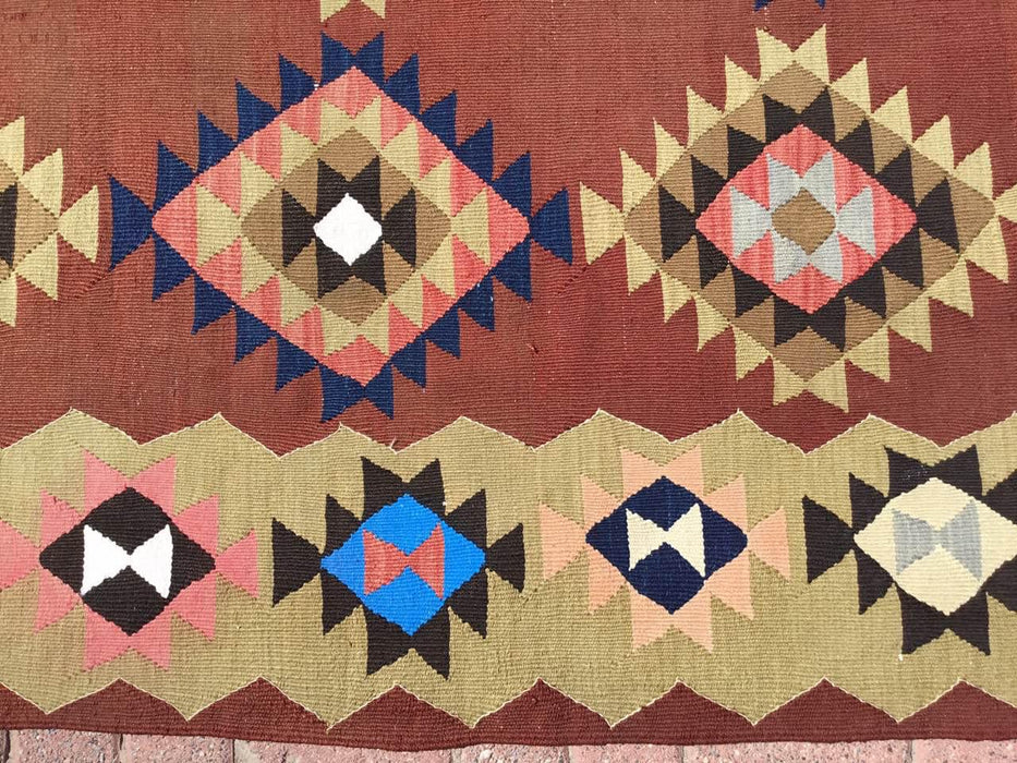 Tappeto Kilim turco vintage 290 cm x 190 cm n. 625