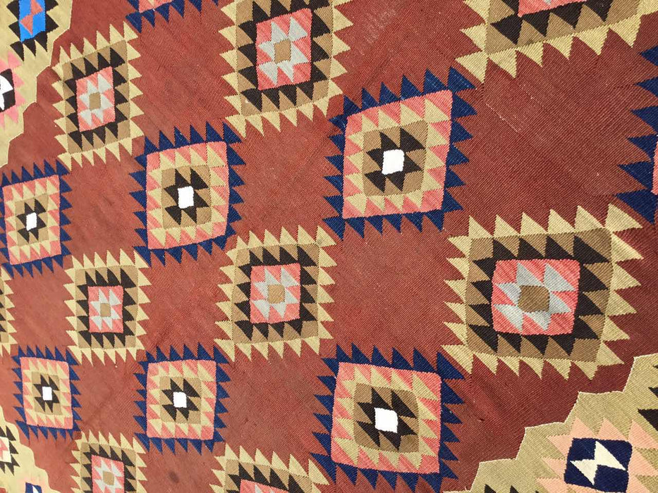 Tappeto Kilim turco vintage 290 cm x 190 cm n. 625