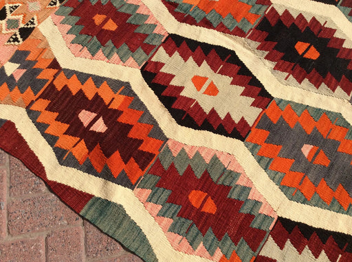 Vintage Turkish Kilim Rug 293cm x 135cm Wool Handmade