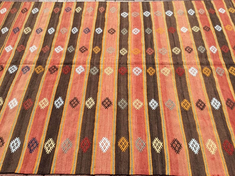 Vintage Turkish Kilim Rug 293cm x 172cm 50 Years Old