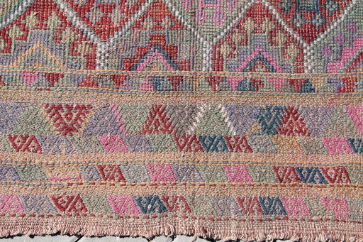 Vintage tyrkisk Kilim Teppe 309cm x 212cm Ull Bomull