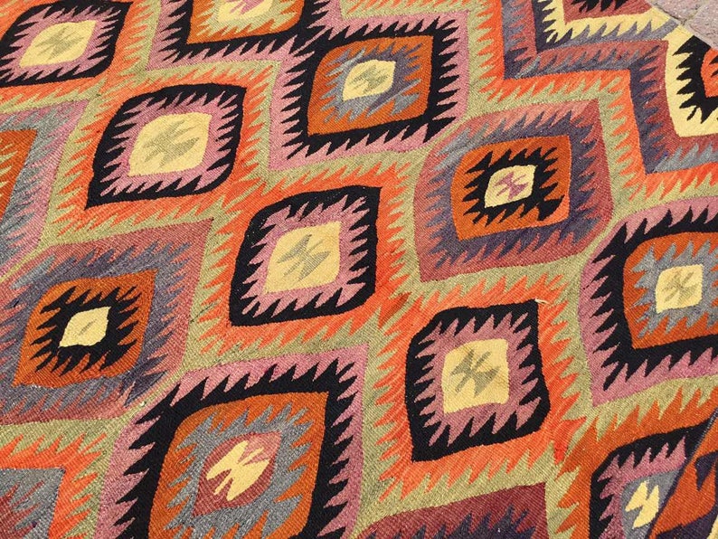 Vintage Turkish Kilim Rug 315cm x 175cm 60 Years Old