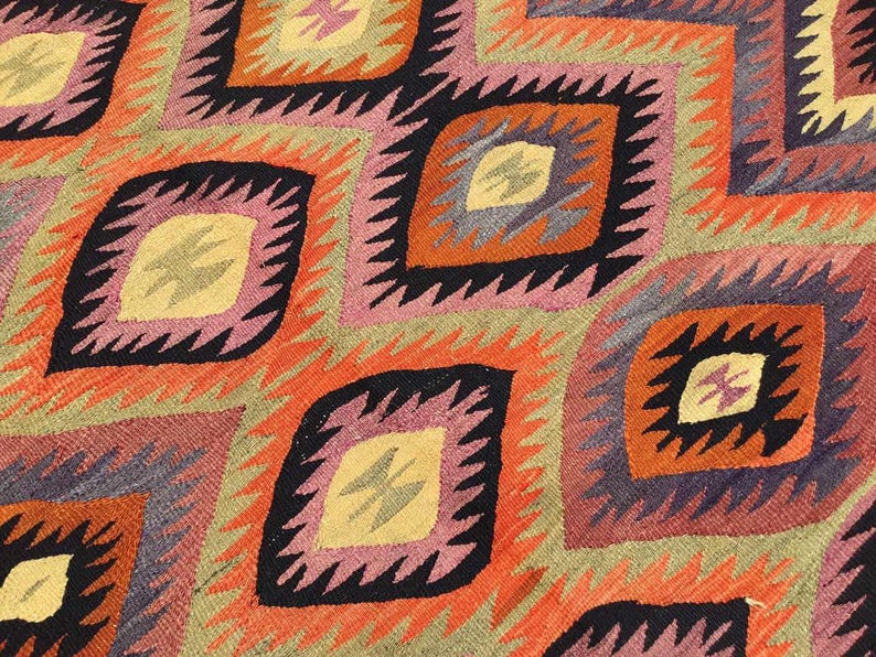 Vintage Turkish Kilim Rug 315cm x 175cm 60 Years Old
