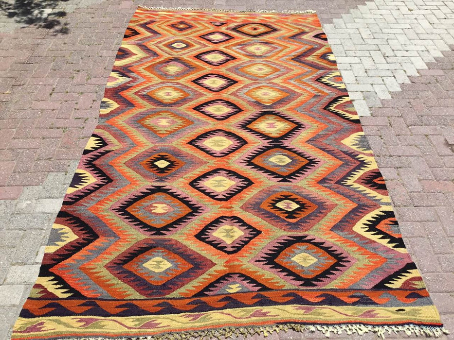 Vintage Turkish Kilim Rug 315cm x 175cm 60 Years Old
