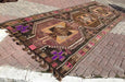 Vintage Turkish Kilim Rug 445cm x 152cm Hand Spun Wool