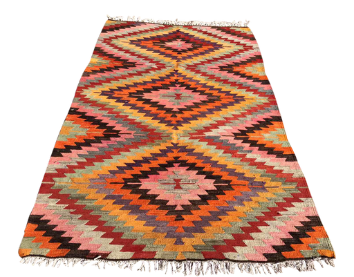 Vintage tyrkisk Kilim Teppe Cece 150cm x 221cm