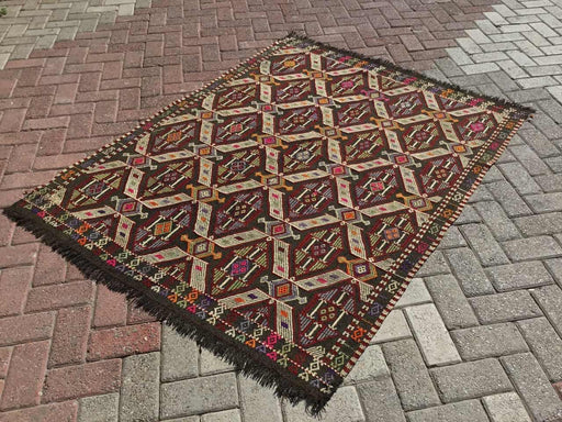 Vintage tyrkisk Kilim-teppe Oscar 135cm x 183cm #869