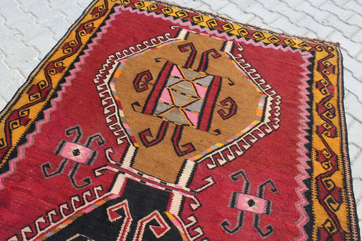 Vintage Turkish Kilim Runner 155cm x 490cm Handcrafted Decor