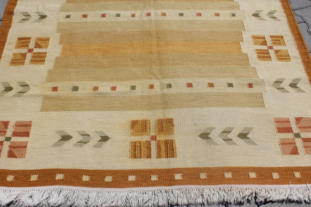 Vintage turkkilainen Kilim Runner 165cm x 235cm #408