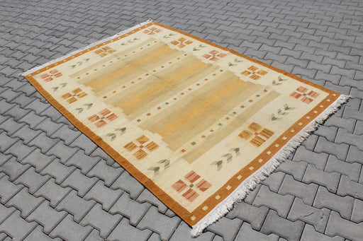 Vintage turkkilainen Kilim Runner 165cm x 235cm #408