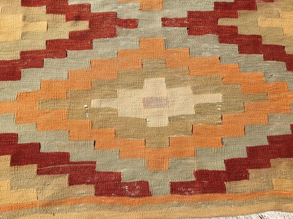 Vintage turkkilainen Kilim Runner 246cm x 109cm #238