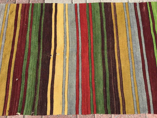 Vintage turkkilainen Kilim Runner 251cm x 74cm #252