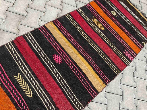 Vintage Turkish Kilim Runner 288cm x 76cm #255