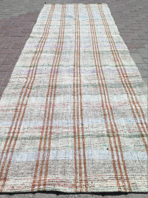 Vintage Turkish Kilim Runner 300cm x 107cm Unique Design