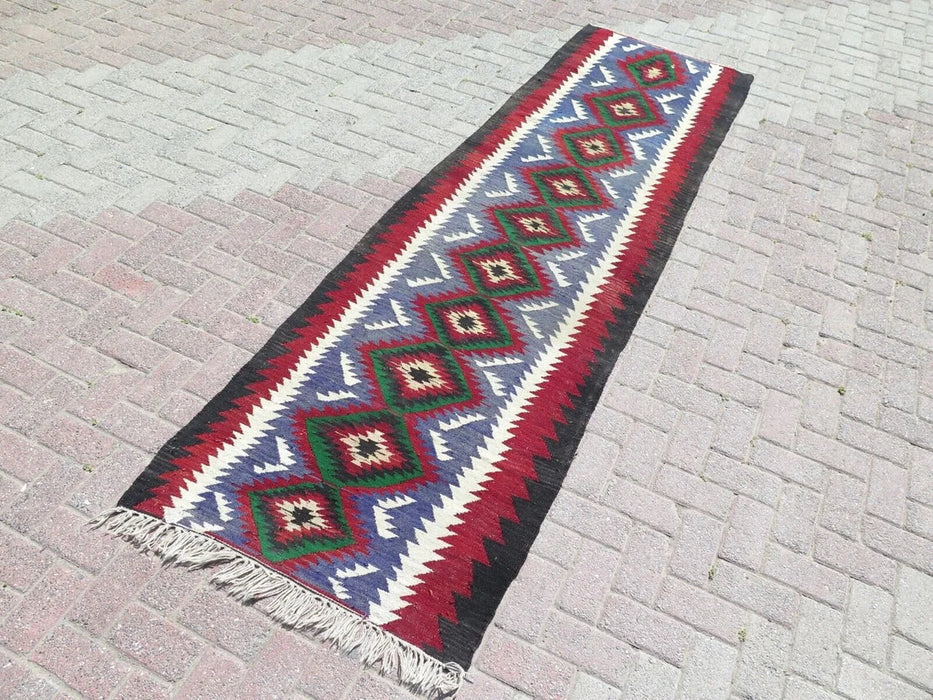 Vintage Turkish Kilim Runner 307cm x 86cm #360