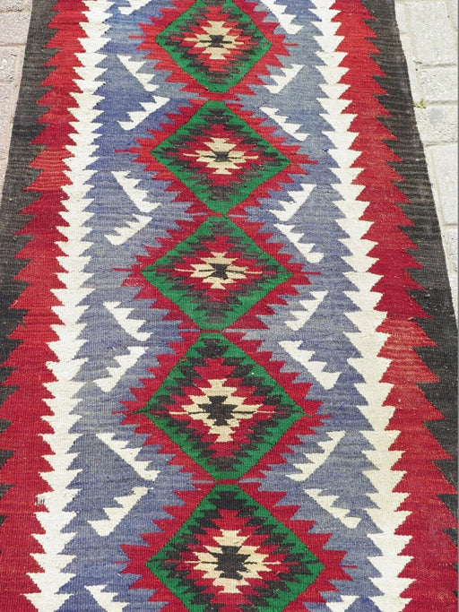 Vintage Turkish Kilim Runner 307cm x 86cm #360