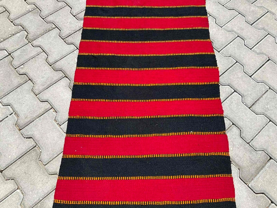 Vintage Turkish Kilim Runner 317Cm X 70Cm Rug #256