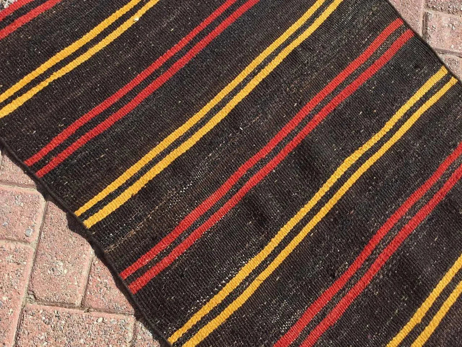 Vintage Turkish Kilim Runner 323cm x 81cm 50 Years Old