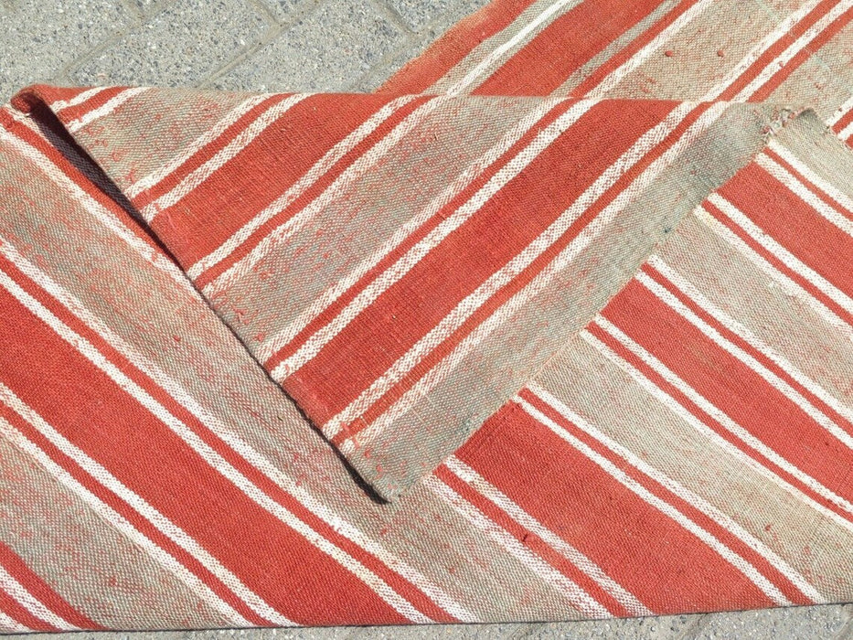 Vintage Turkish Kilim Runner 642 Cm X 106 Cm Handwoven