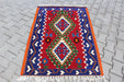 Vintage Turkish Kilim Runner Rug 136x98 cm #365