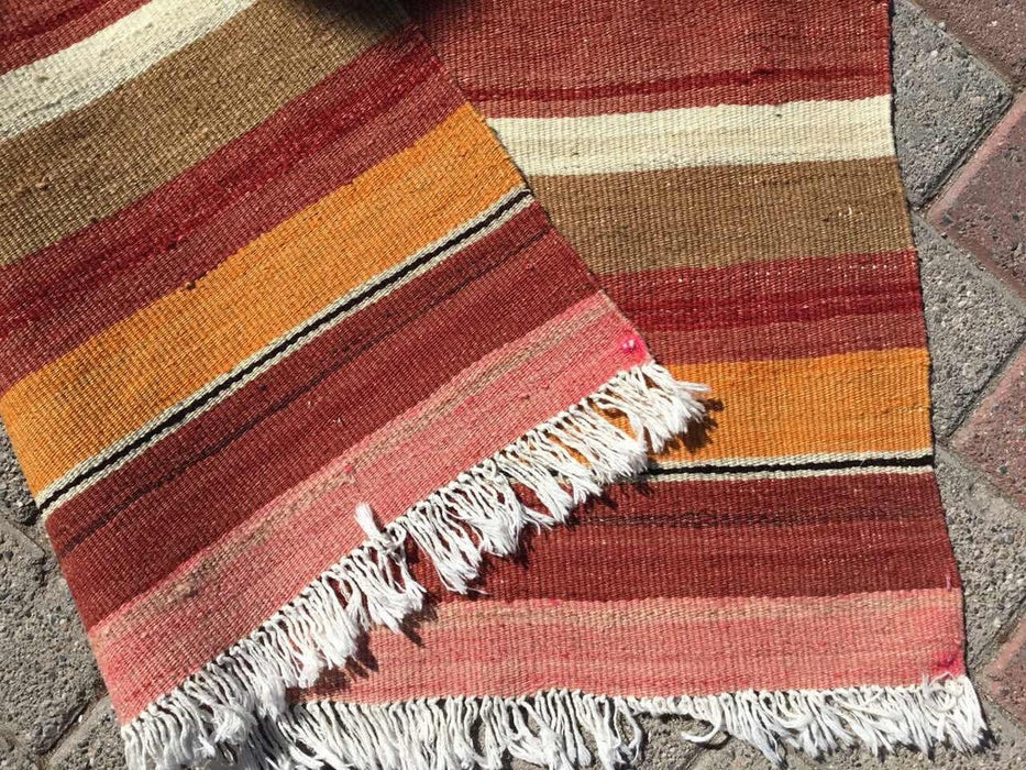 Vintage Turkish Kilim Runner Rug 255cm x 89cm #308